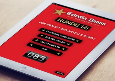 Estrella Damm iPad-Aktion