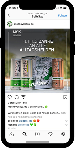 Social Media für Moskovskaya