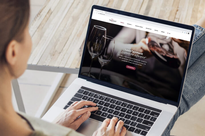 Website Re-Design für tasteTainment