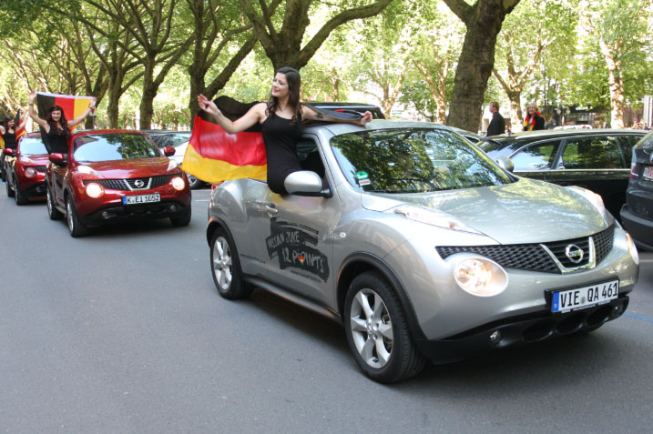 Guerilla-Kampagne zum ESC für Nissan